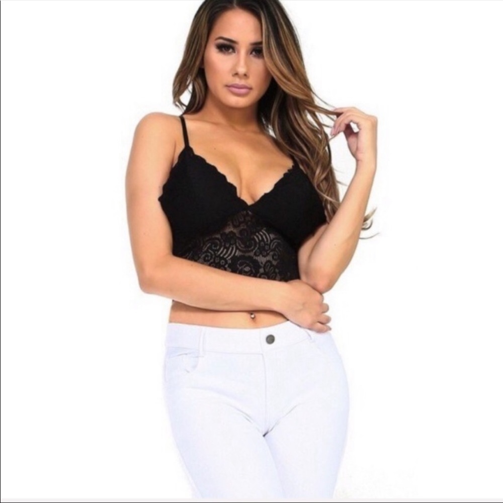 Black Lace Bralette - Picture 2 of 7